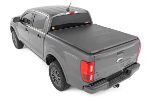 Ford Ranger Soft Tri-Fold Bed Cover - Rough Country - Vinyl - '19-'23